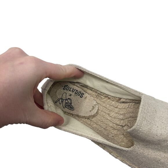 Soludos Cream Flats with Cozy Rainbow Design - Picture 7 of 7